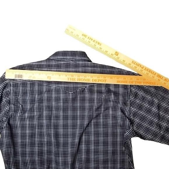 PANHANDLE SLIM- Mens Size 16/34 Long Sleeve Western Pearl Snap Shirt- Plaid - Picture 8 of 9